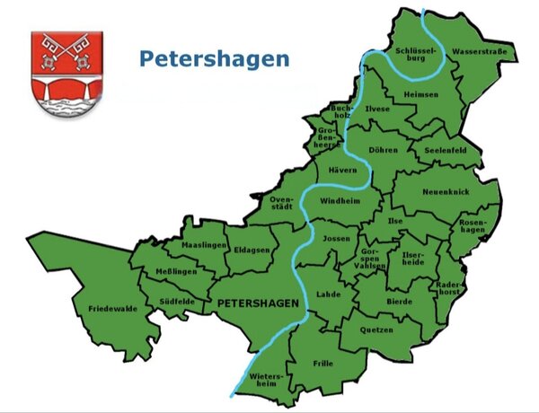 Bild vergr&ouml;&szlig;ern: Petershagen Umriss